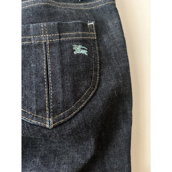 Burberry Blue Label Nova Check Dark Wash Denim Capris Size 25 - Picture 5 of 6